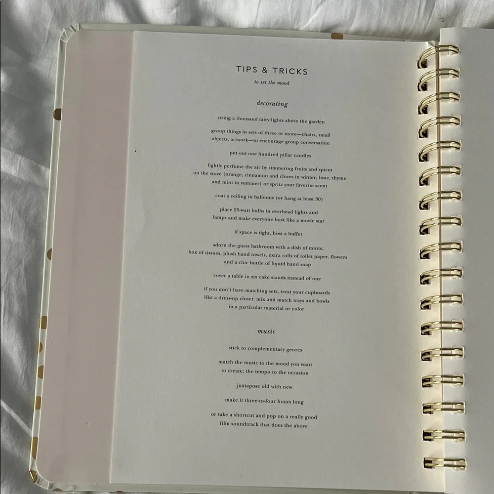 kate spade Cheers Planner with Gold Dots